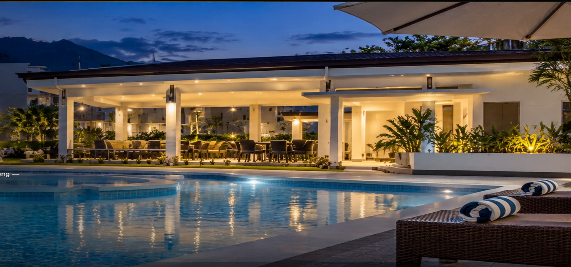 Luxe Vista Suites premium pool and clubhouse near Dumaguete City